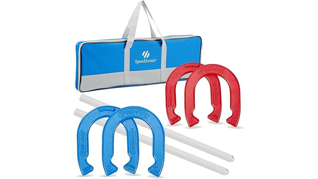 four horseshoes two stakes