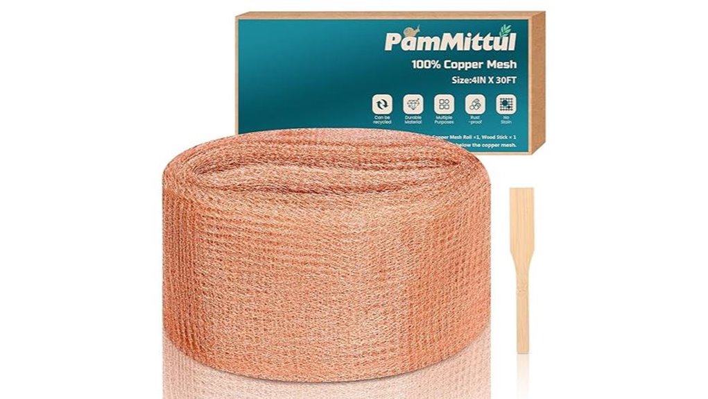 four inch 30 foot copper mesh