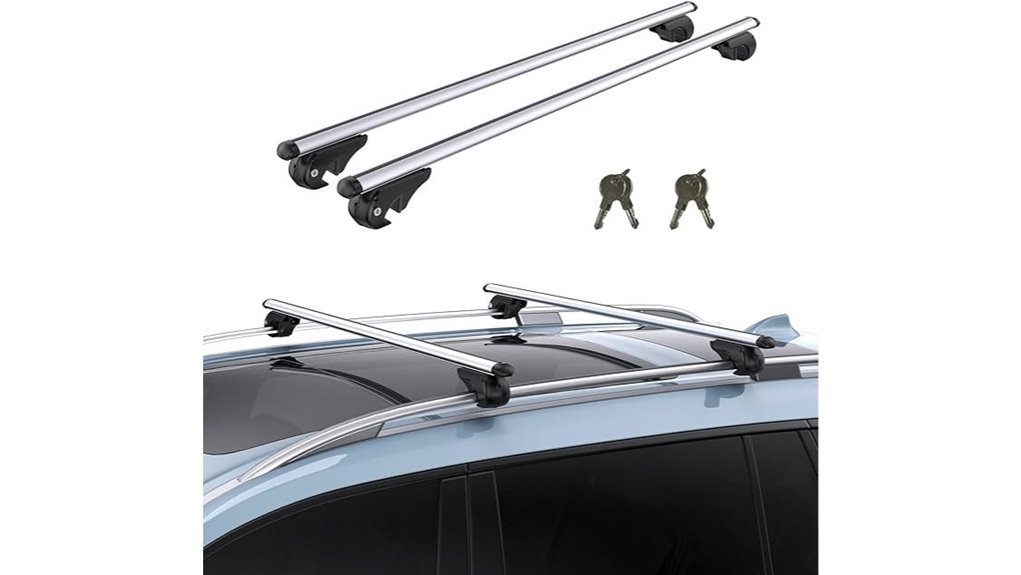 four lock universal roof bars