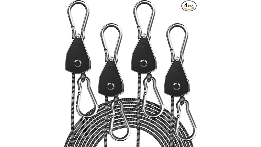 four pack heavy duty rope hanger