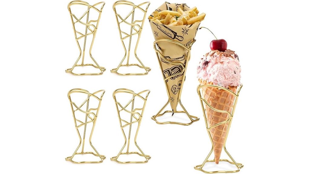 four pack metal cone containers