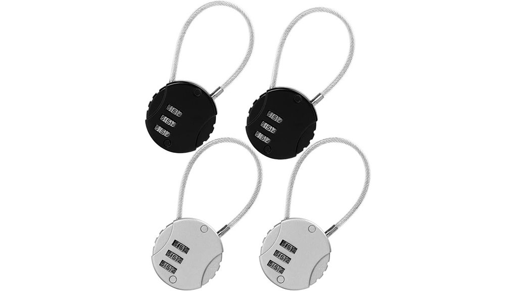 four pack waterproof rope locks