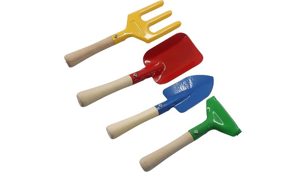 four piece metal beach tools