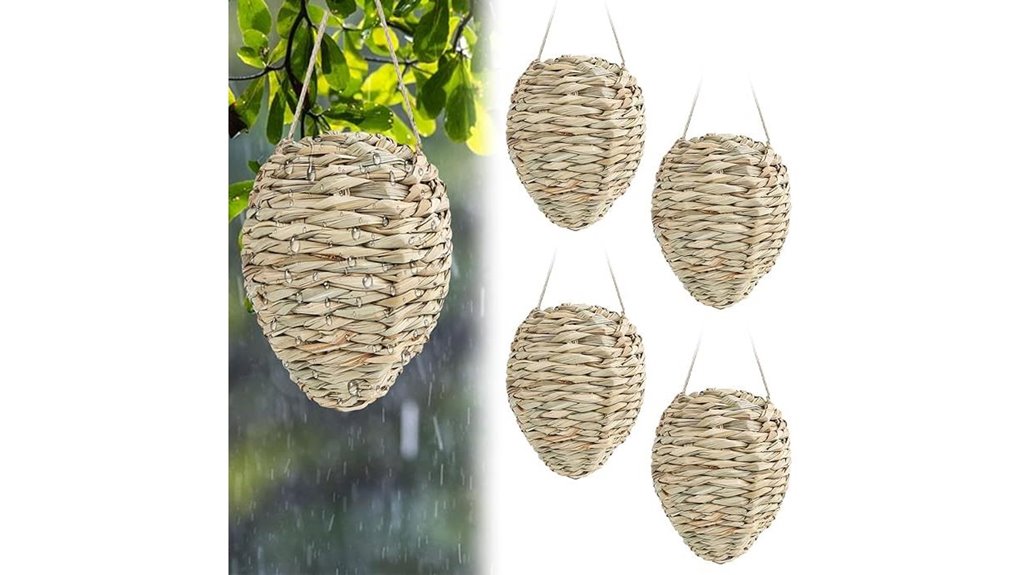 four waterproof wasp decoys