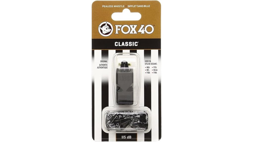 fox 40 black whistle