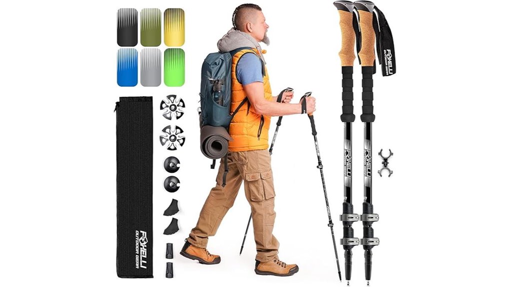 foxelli lightweight trekking pair