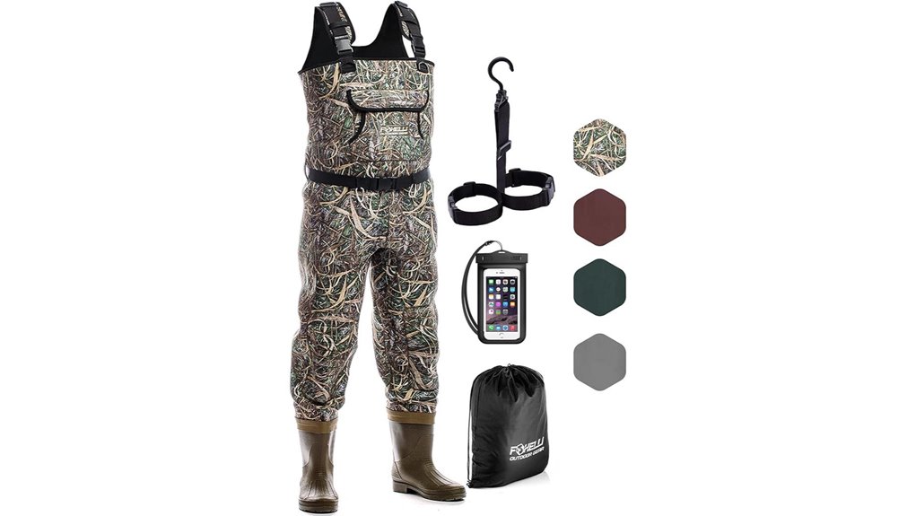 foxelli neoprene booted waders