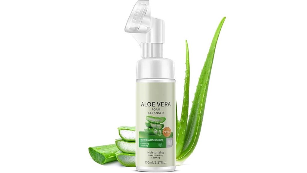 fragrance paraben free aloe foaming cleanser