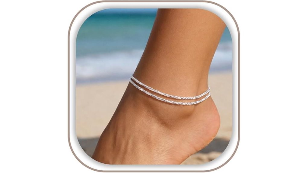 freekiss adjustable figaro anklet