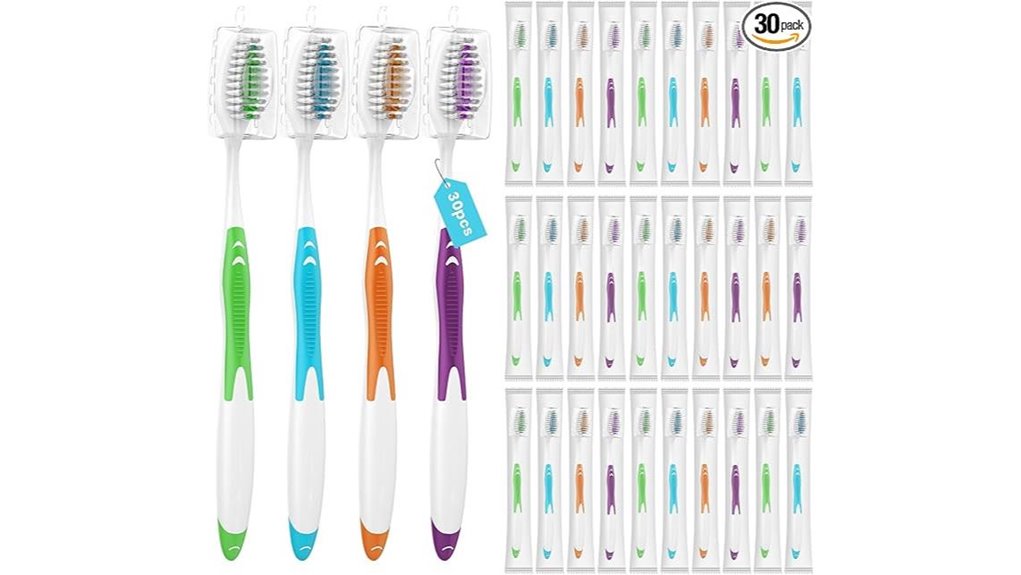 frekare thirty disposable toothbrushes