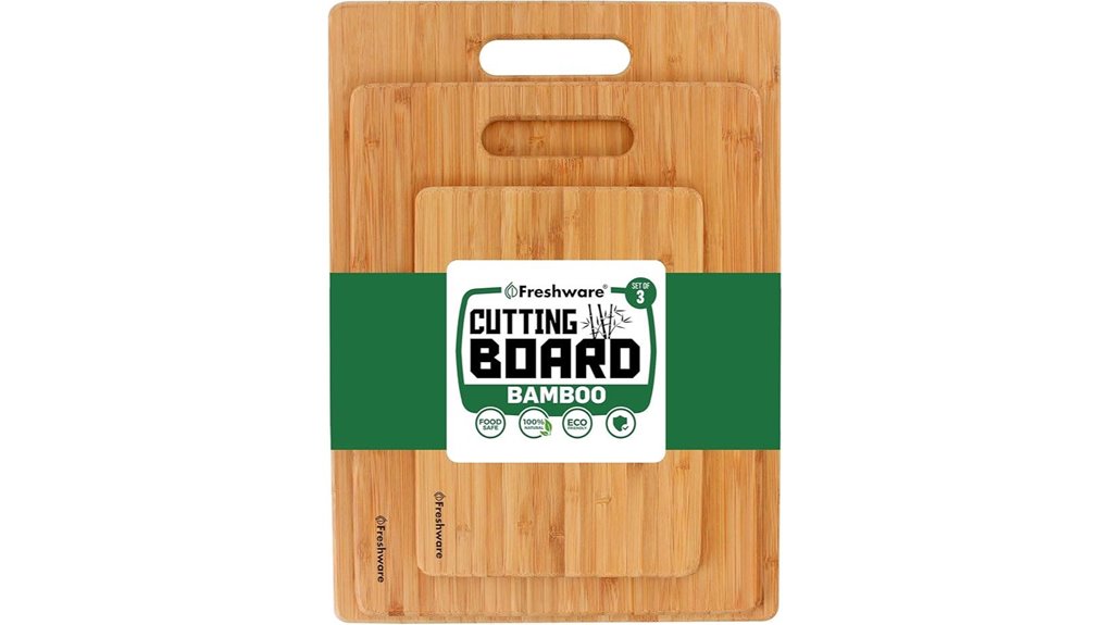 freshware bamboo 3 piece set