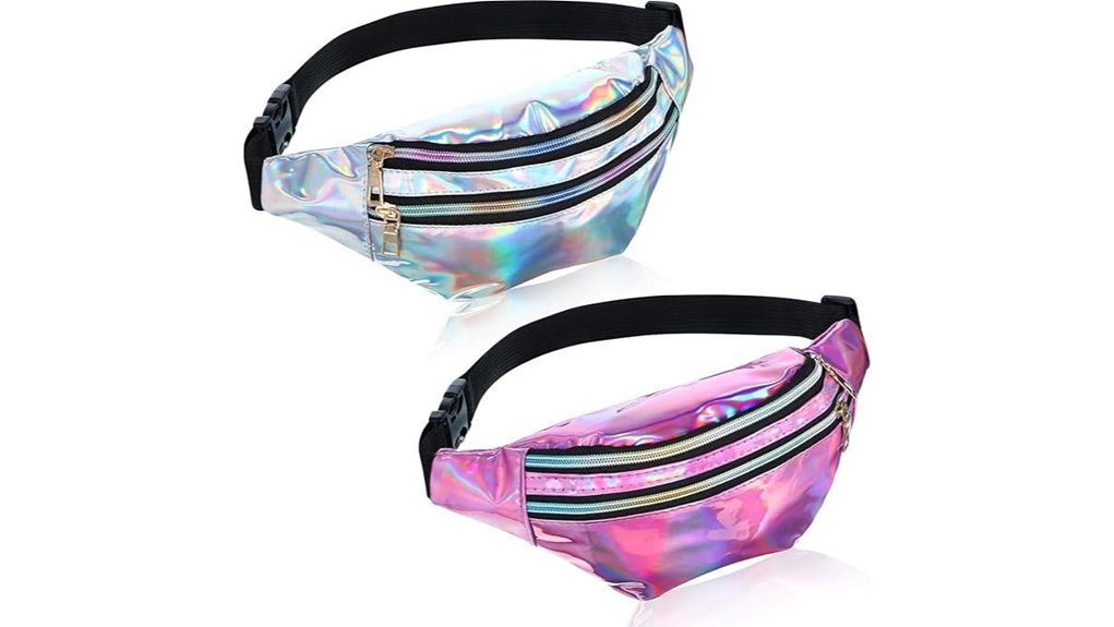 frienda holographic colorful fanny
