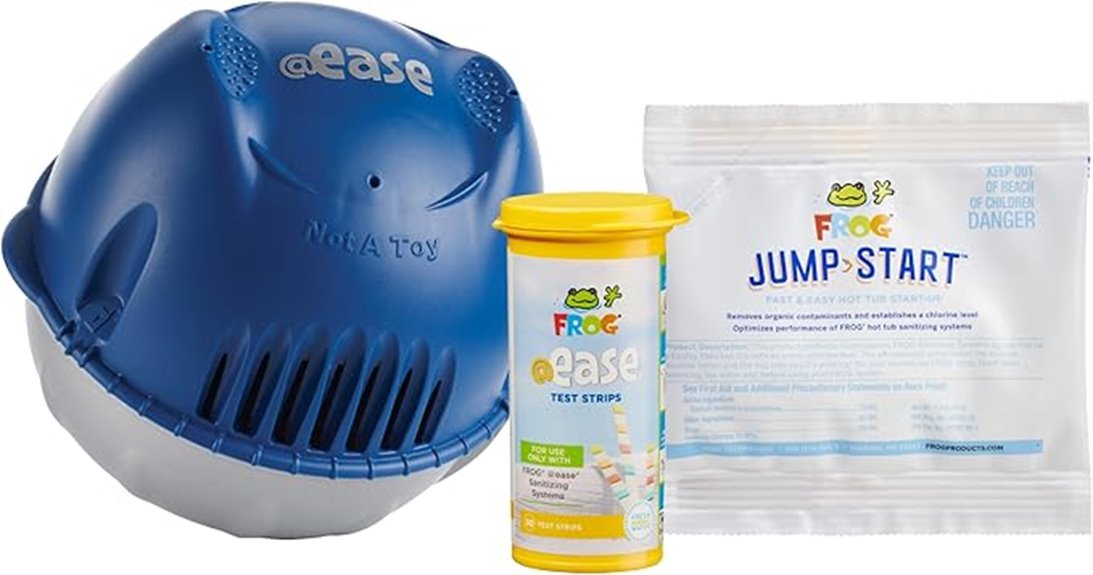 frog ease floating hot tub