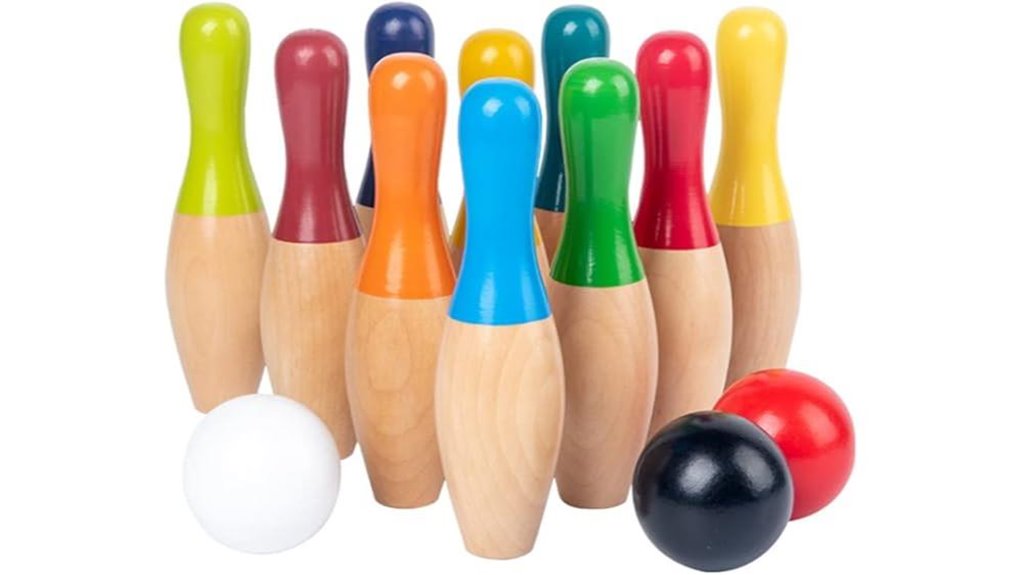 gazaar wooden bowling set