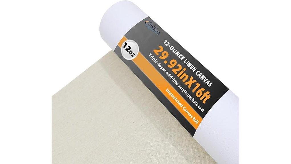 gesso primed 29 92x16 canvas roll