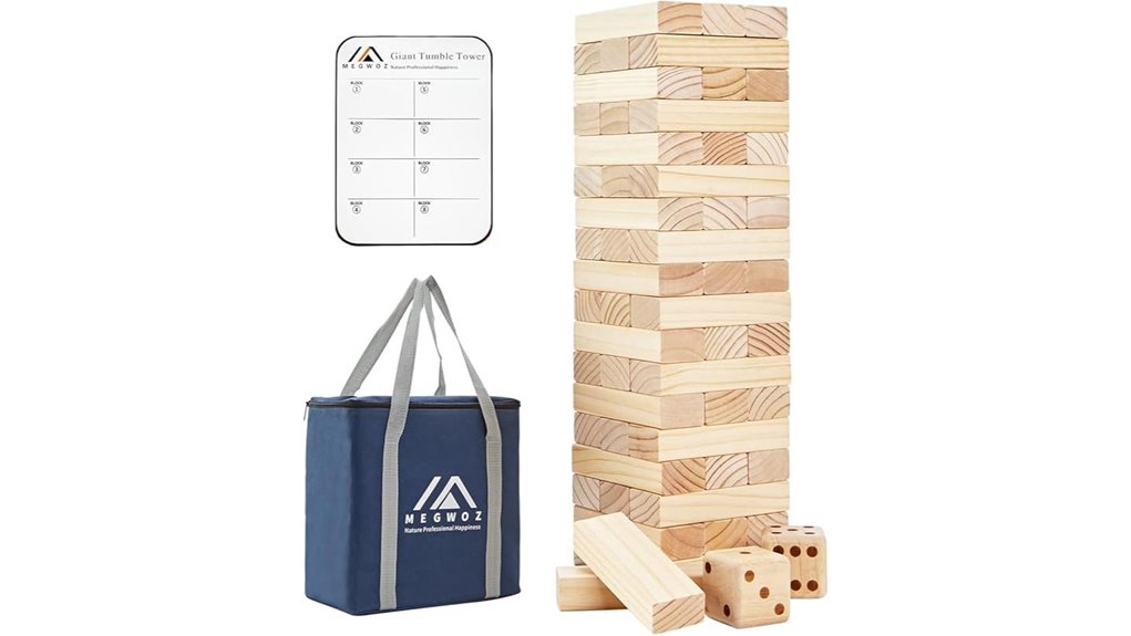 giant 57 block tumble tower