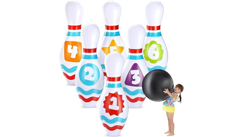 giant inflatable bowling set