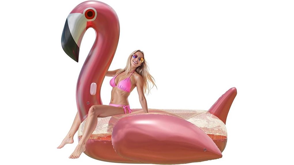 giant pink flamingo float