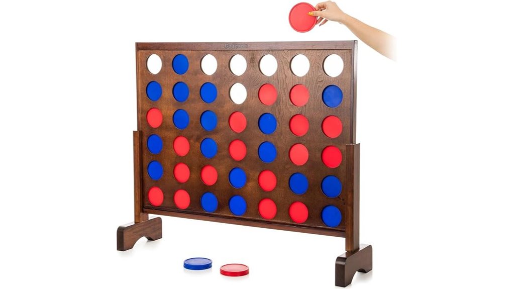 giant wooden connect four