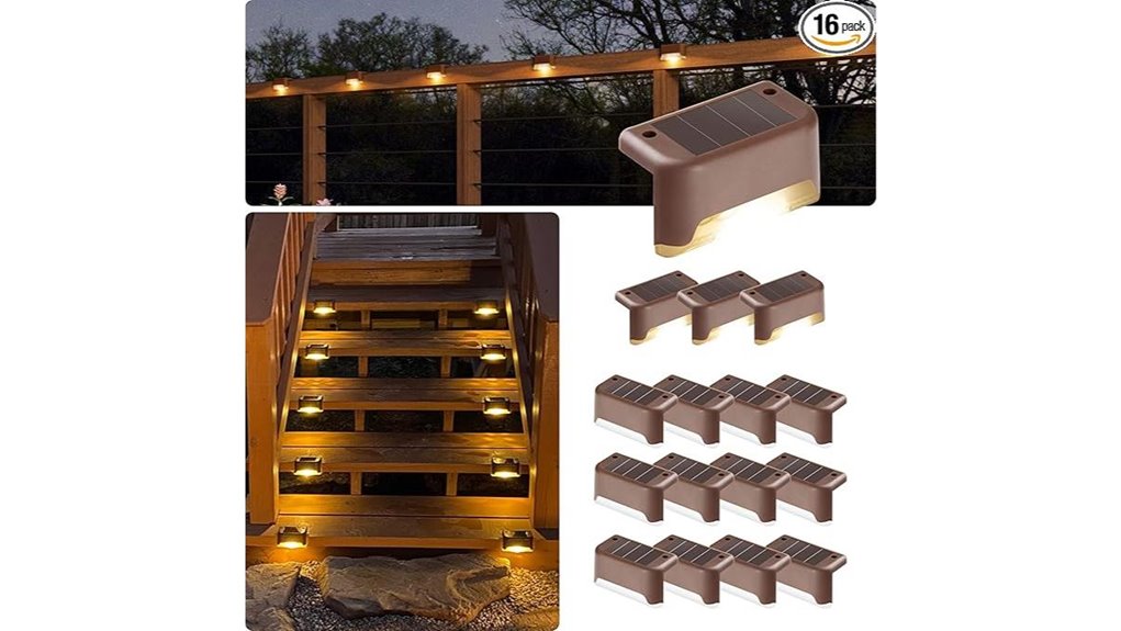 gigalumi waterproof solar deck 16 pack