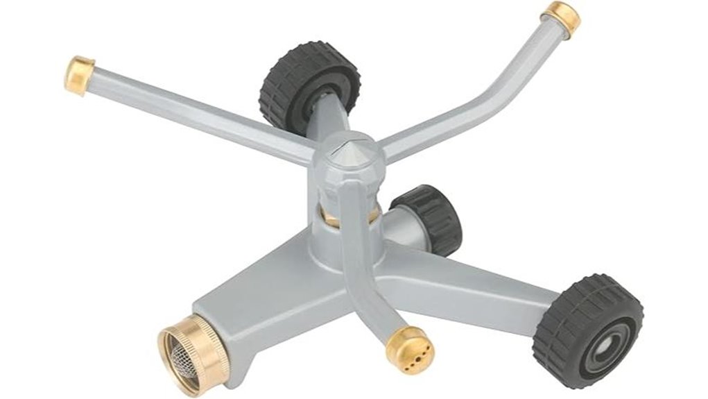 gilmour 692 sq ft wheel sprinkler
