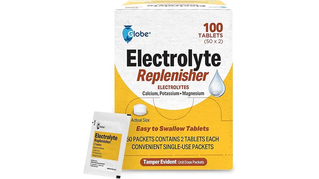 globe 100 count electrolyte tablets