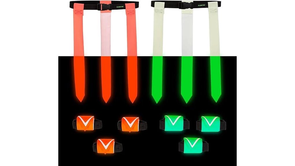 glow flag football belts