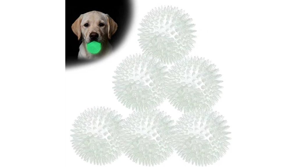 glowing 2 5 squeaky balls