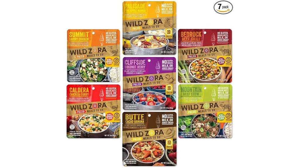 gluten free paleo freeze dried meals