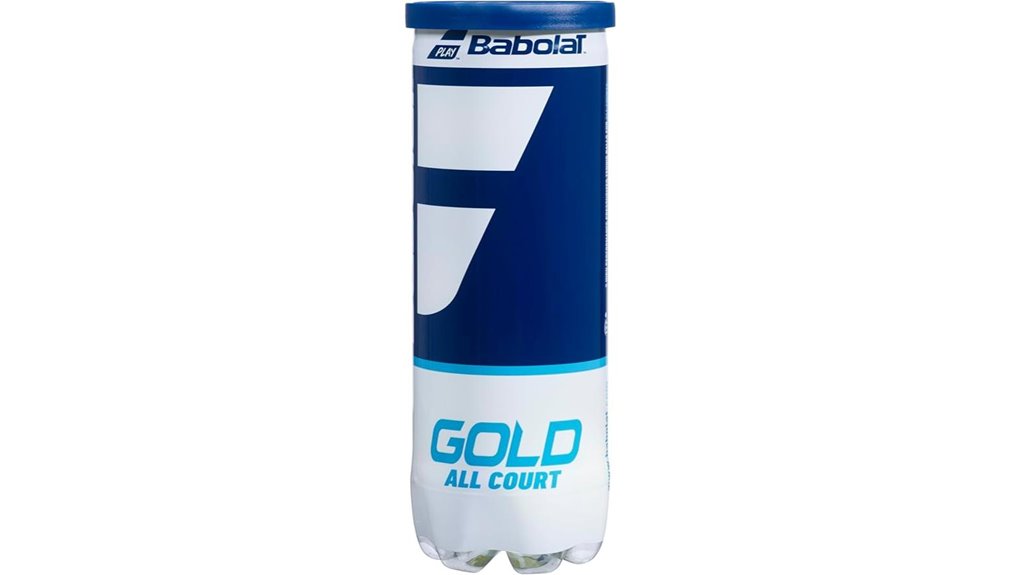 gold all court tennis ball