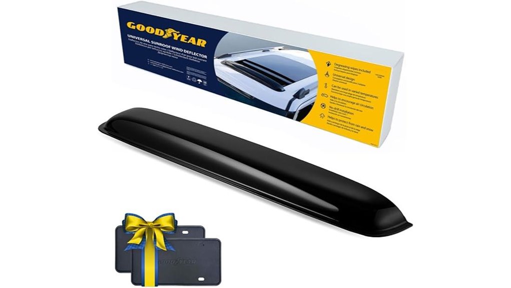 goodyear shatterproof tinted deflector