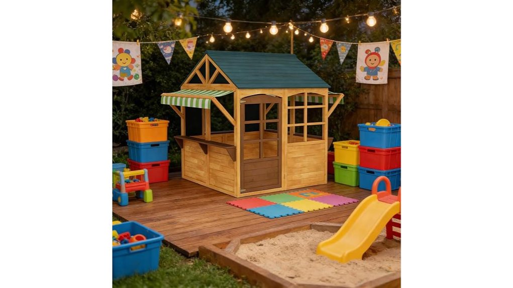 gowe wooden outdoor playhouse