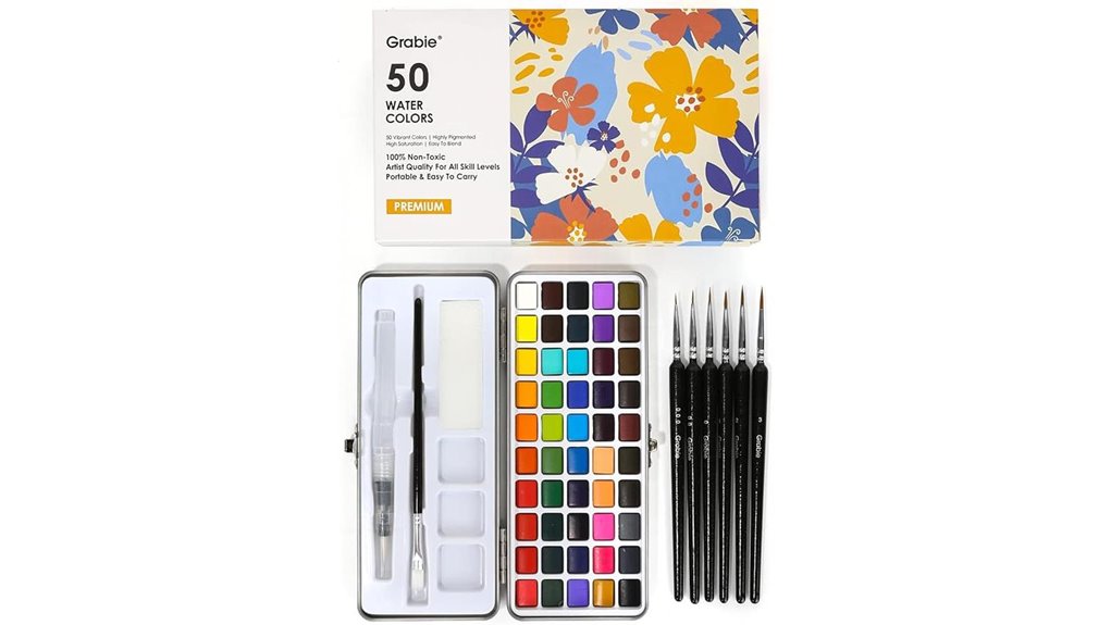 grabie 50 color brush set