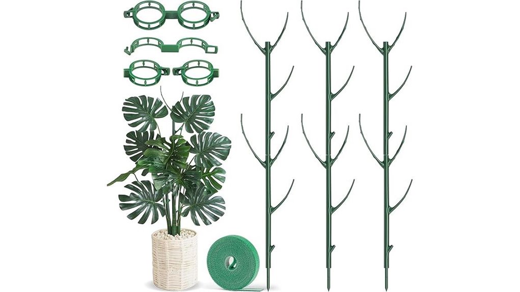green 6 pack stakes clips