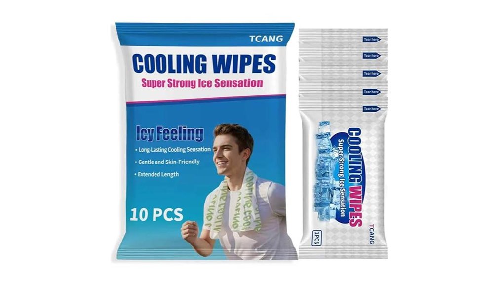 green alcohol free cooling wipes
