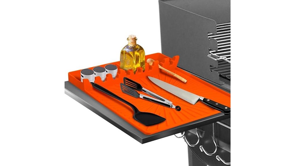 grill drip mat holder