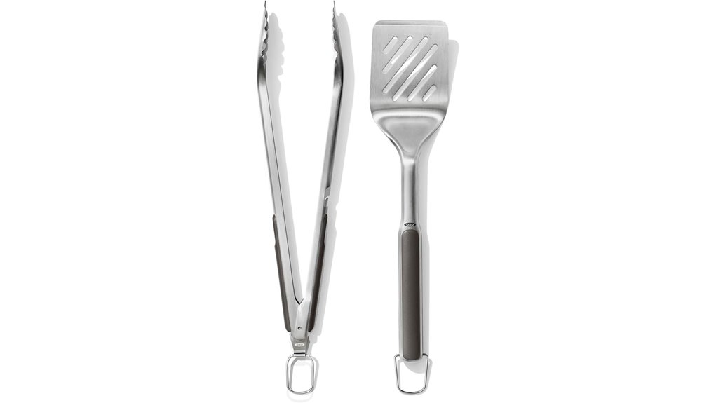 grilling turner tongs set