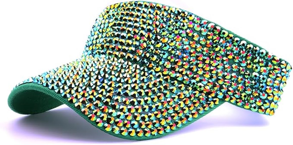 gudessly rhinestone sport visor