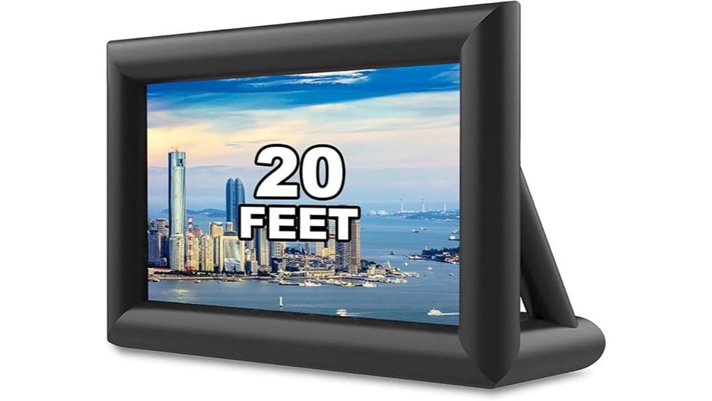 gyuem 20 foot projector screen