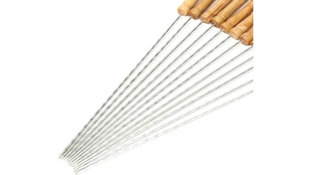 haksen 12 piece wooden skewers