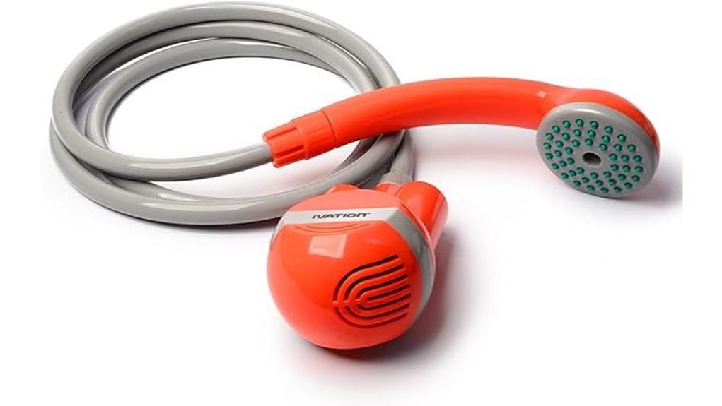 handheld outdoor battery showerhead