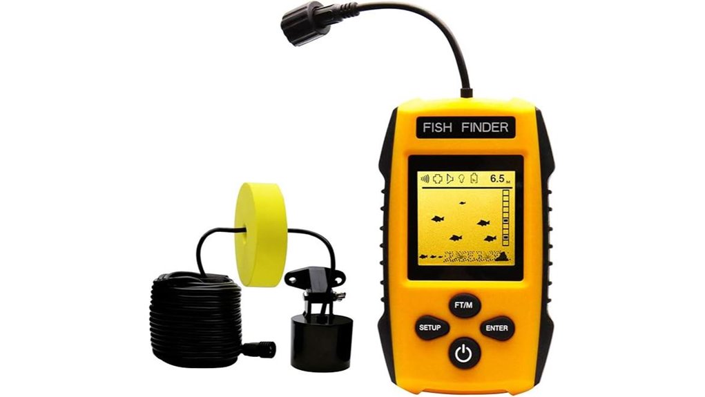 handheld sonar fishfinder lcd