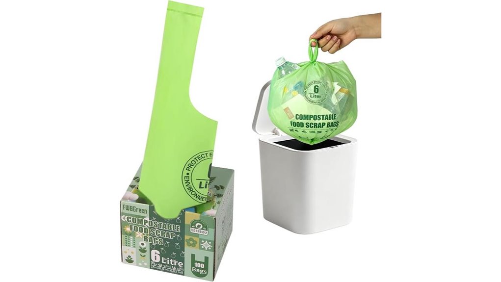handle bag compostable 6l 100