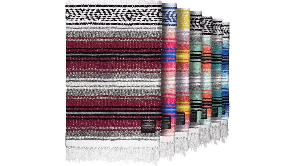 handmade mexican falsa blanket