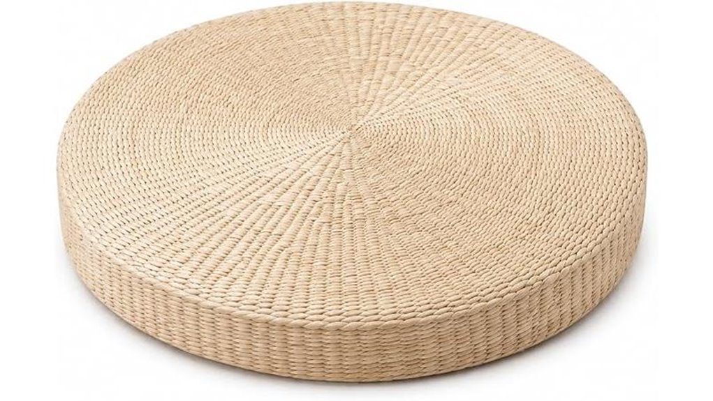 handwoven tatami straw pillow