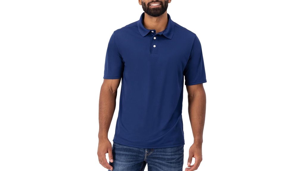 hanes navy x large polo