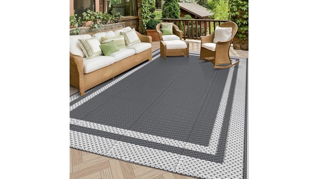 happytrends 5x8 reversible rug
