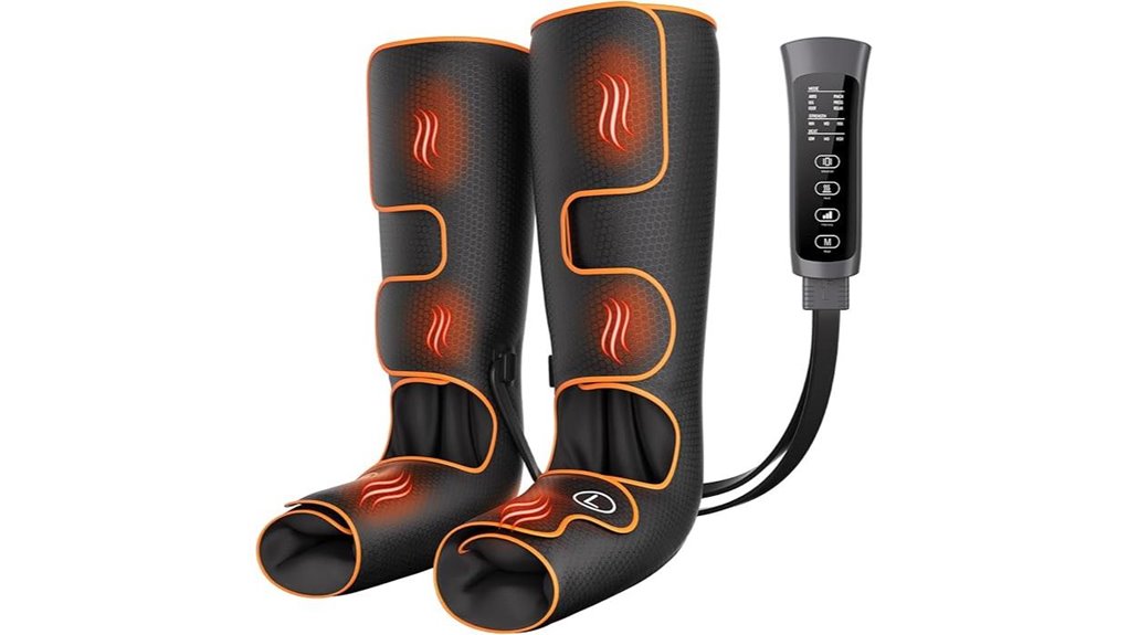 heat compression leg massager