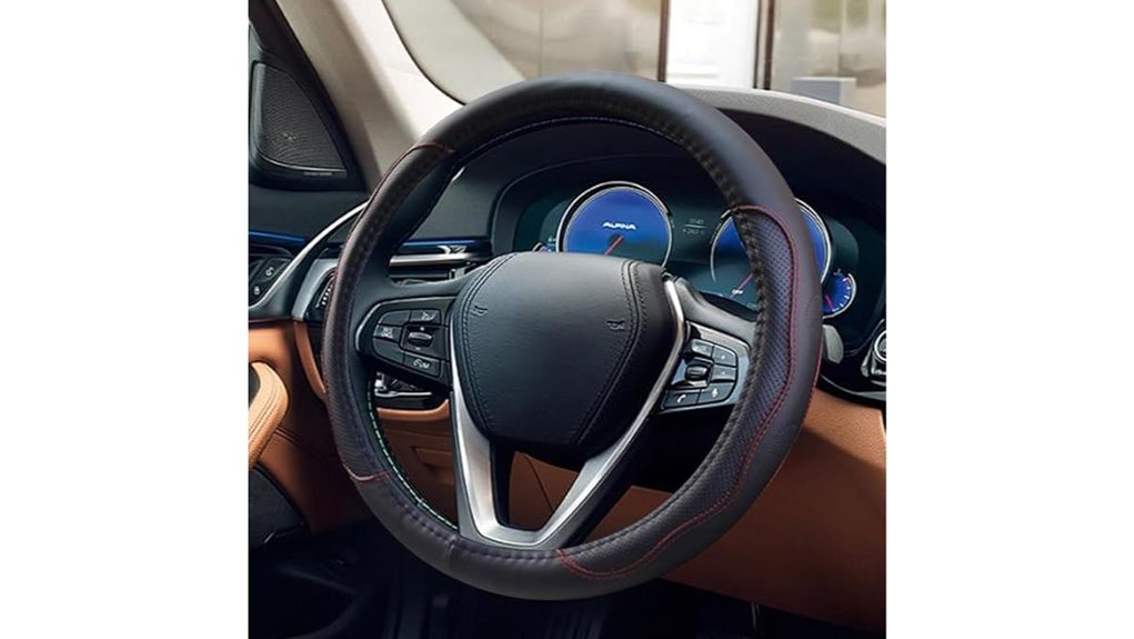 heat proof leather steering cover