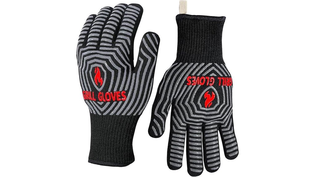 heat resistant bbq grilling gloves